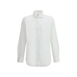 Finamore Long Sleeve ButtonDown Shirt Men White Shirts